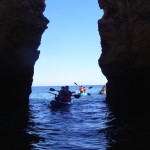 Kayak Route Between Rocks